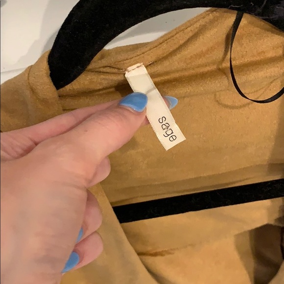 tan suede light jacket - Picture 2 of 4